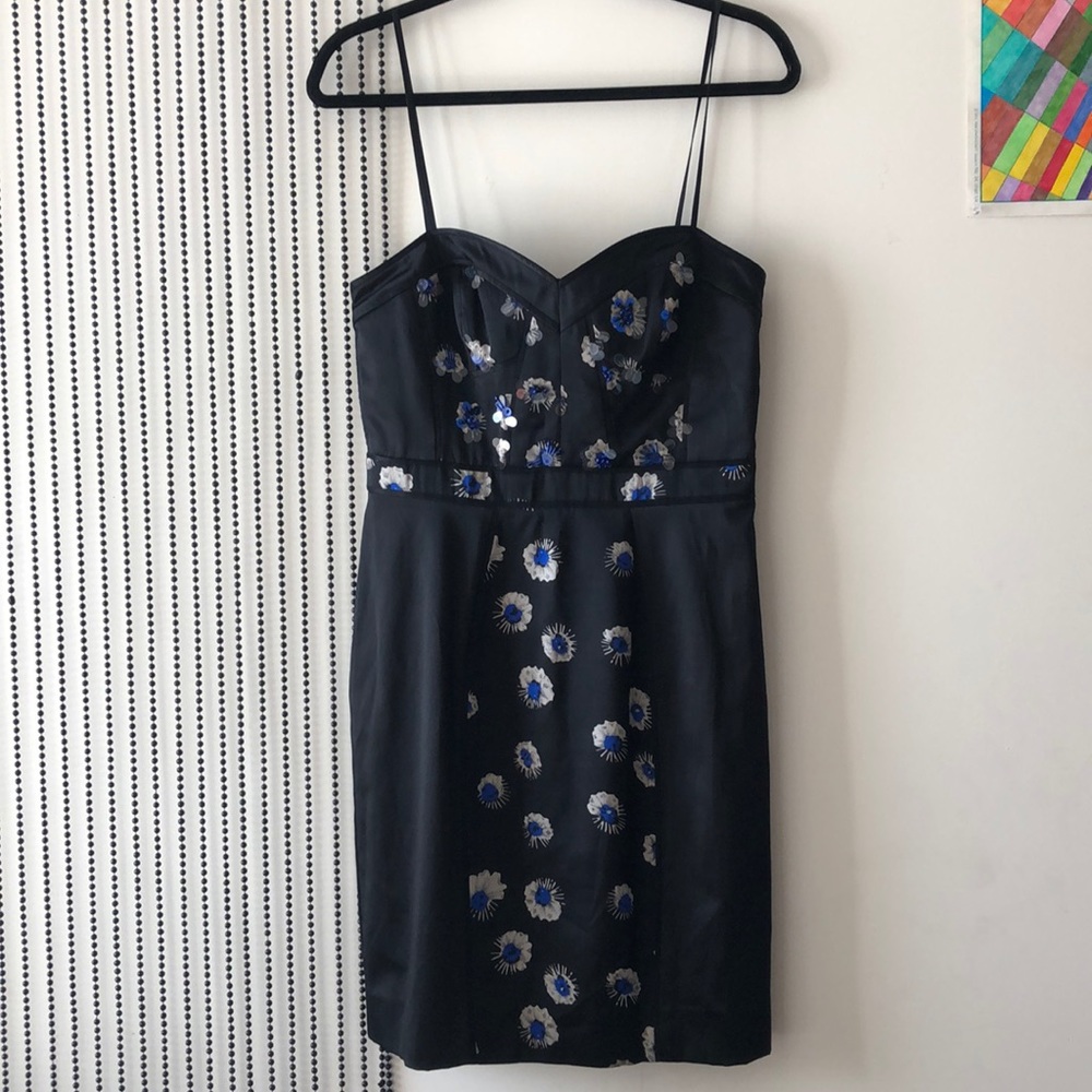 Rebecca Taylor mini black dress size 6